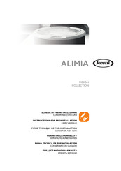Jacuzzi ALIMIA built-in Instructions For Preinstallation