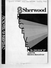 Sherwood S-2620CP Operating Instructions Manual