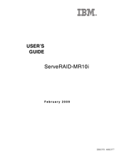 Ibm ServeRAID-MR10i User Manual
