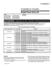 Trane BAYSPEK065E Installer's Manual