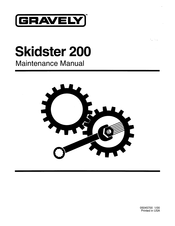 Gravely Skidster 200 Maintenance Manual