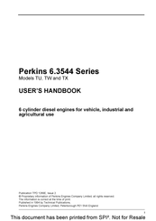 Perkins 6.3544 Series User Handbook Manual