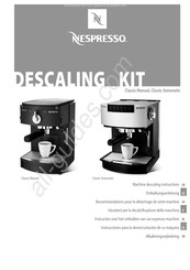 Nespresso Classic Manual Descaling Instructions