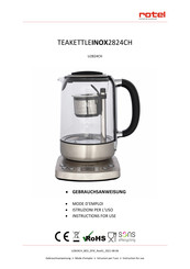 Rotel TEAKETTLEINOX2824CH Instructions For Use Manual
