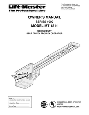 Chamberlain MT 1211 Owner's Manual