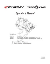 Murray YARD KING EYK15540GF Operator's Manual