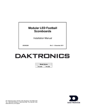 Daktronics FB-2500 Installation Manual