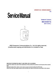 Panasonic BB-HCM371A - Outdoor Wireless Network Camera Service Manual