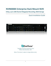 EverFocus NVR8008X Quick Installation Manual