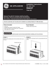 GE RAK27 Installation Instructions Manual