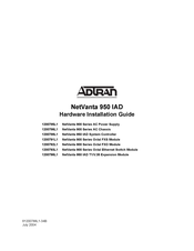 ADTRAN 1200798L1 Hardware Installation Manual
