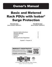 Tripp Lite PDUH30-ISO Owner's Manual