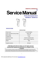 Panasonic ES7037-U1 Service Manual