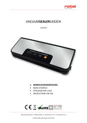 Rotel VACUUMSEALER1432CH Instructions For Use Manual