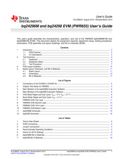 Texas Instruments BQ24298 EVM User Manual