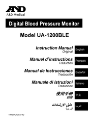 A&D UA-1200BLE Instruction Manual