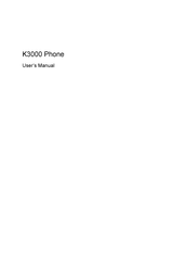 Kyocera K3000 User Manual