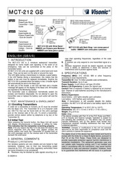 Visonic MCT-212 GS User Manual