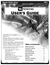 Maytag SD-2 User Manual