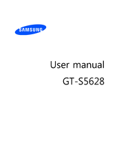 Samsung GT-S5628 User Manual