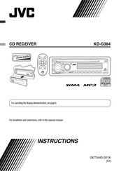 JVC KD-G384 Instructions Manual