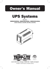 Tripp Lite OMNIVSX1500A Owner's Manual