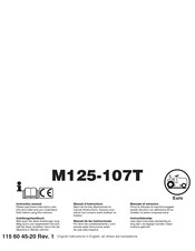 Husqvarna M125-107T Instruction Manual