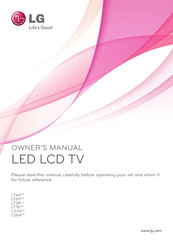 LG 42LT640E Owner's Manual