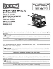 Black Max BM10700D Operator's Manual