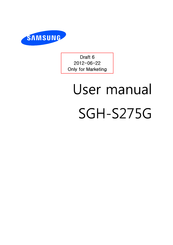 Samsung SGH-S275G User Manual