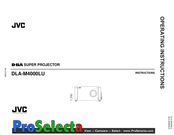 JVC D-ILA DLA-M4000LE Operating Instructions Manual