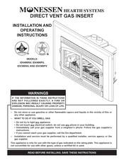 Monessen Hearth IDV490PV Installation And Operating Instructions Manual