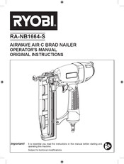 Ryobi Airwave C1 RA-NB1664-S Operator's Manual
