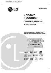 LG LRH-539 Owner's Manual