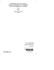 Kohler K-3526 Installation And Care Manual