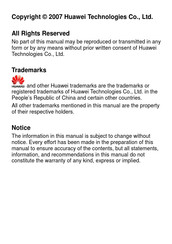 Huawei C208S Manual