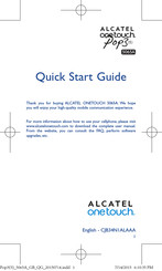 Alcatel onetouch Pop 3-5 Quick Start Manual