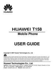 Huawei T158 User Manual