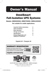 Tripp Lite OmniSmart OMNI700ISO Owner's Manual