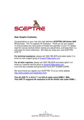 Sceptre U508CV-UMKR Manual