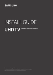 Samsung HG49EJ670U Install Manual