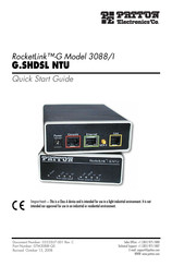 Patton Electronics RocketLink-G 3008/I Quick Start Manual