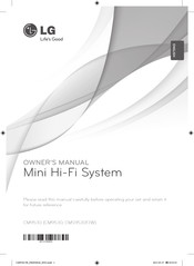 LG CMS9530W Owner's Manual