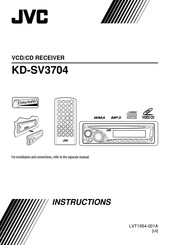 JVC KD-SV3704 Instructions Manual