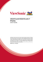 ViewSonic VA2419-smh User Manual