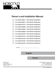 Norcold DC-4100 Owners And Installation Manual