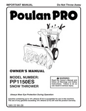 Poulan Pro PP1150ES Owner's Manual