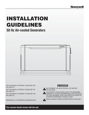 Honeywell G0062790 Installation Manuallines