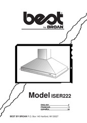 Broan BEST ISER222BL Manual