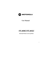 Motorola FX-850C User Manual